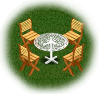 Картина стола и стульев